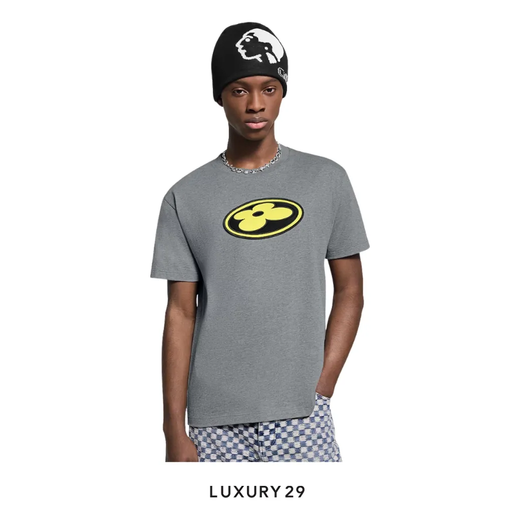 LOUIS VUITTON LV Graphic patch t-shirt(L, Grey)