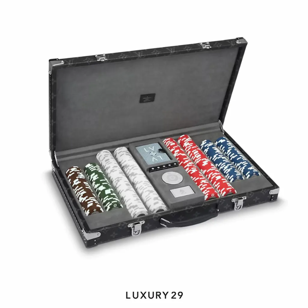 Louis Vuitton LV Poker Case(Free Size, Black)