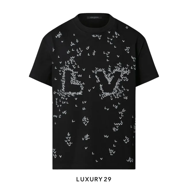 Louis Vuitton LV Spread Embroidery T-Shirt Noir