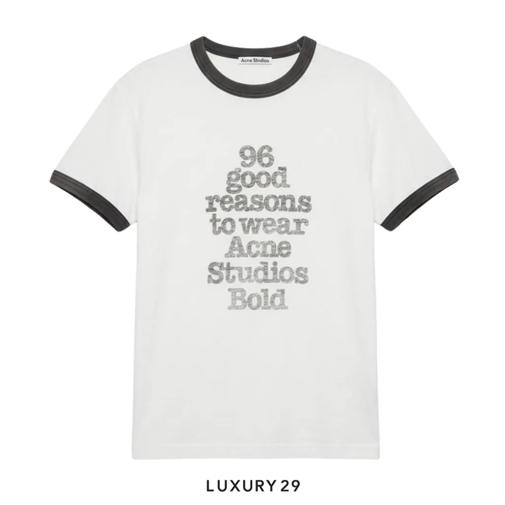 Acne StudiosGraphic t-shirt White/black(XS/XXS, White)