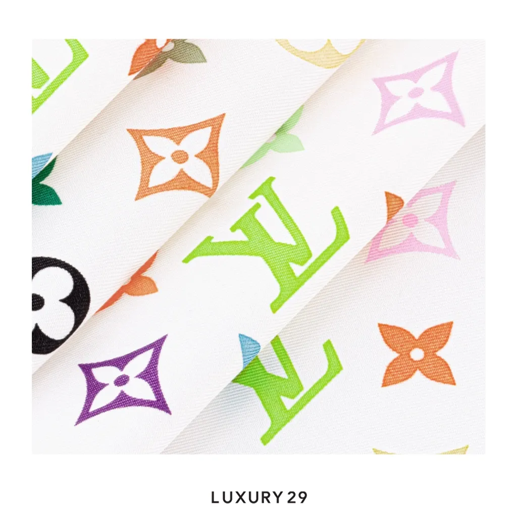 Louis Vuitton LV x x TM - Monogram Multicolor Square Fabric 90(Free Size, Multicolour)