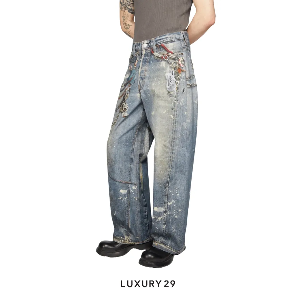Acne Studios Loose fit jeans - 1981 Mid Blue(XS, Blue)