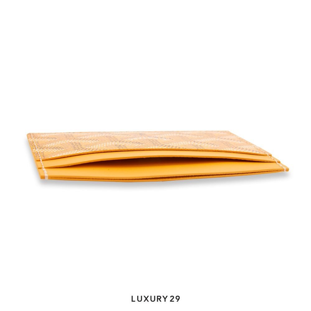 Goyard Saint-Sulpice Card Wallet Yellow(Small, Yellow)