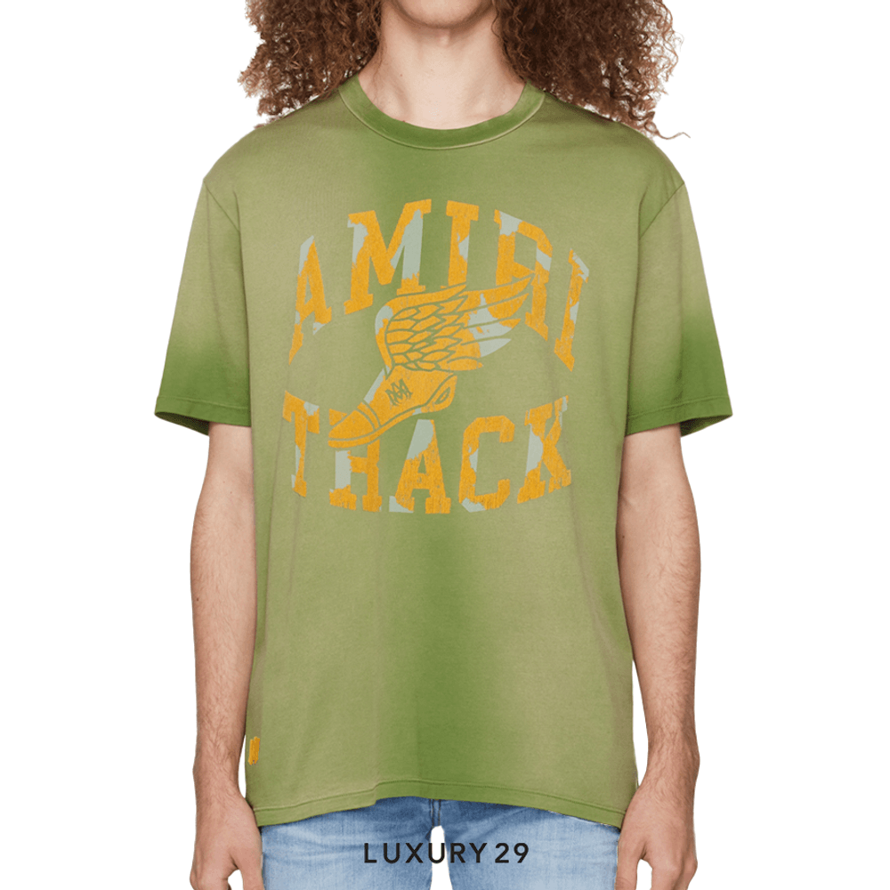 Amiri Track Tee 'Green'(XL, Green)