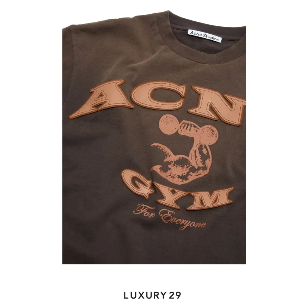 Acne Studios Seasonal Logo t-shirt Dark brown(S, Brown)