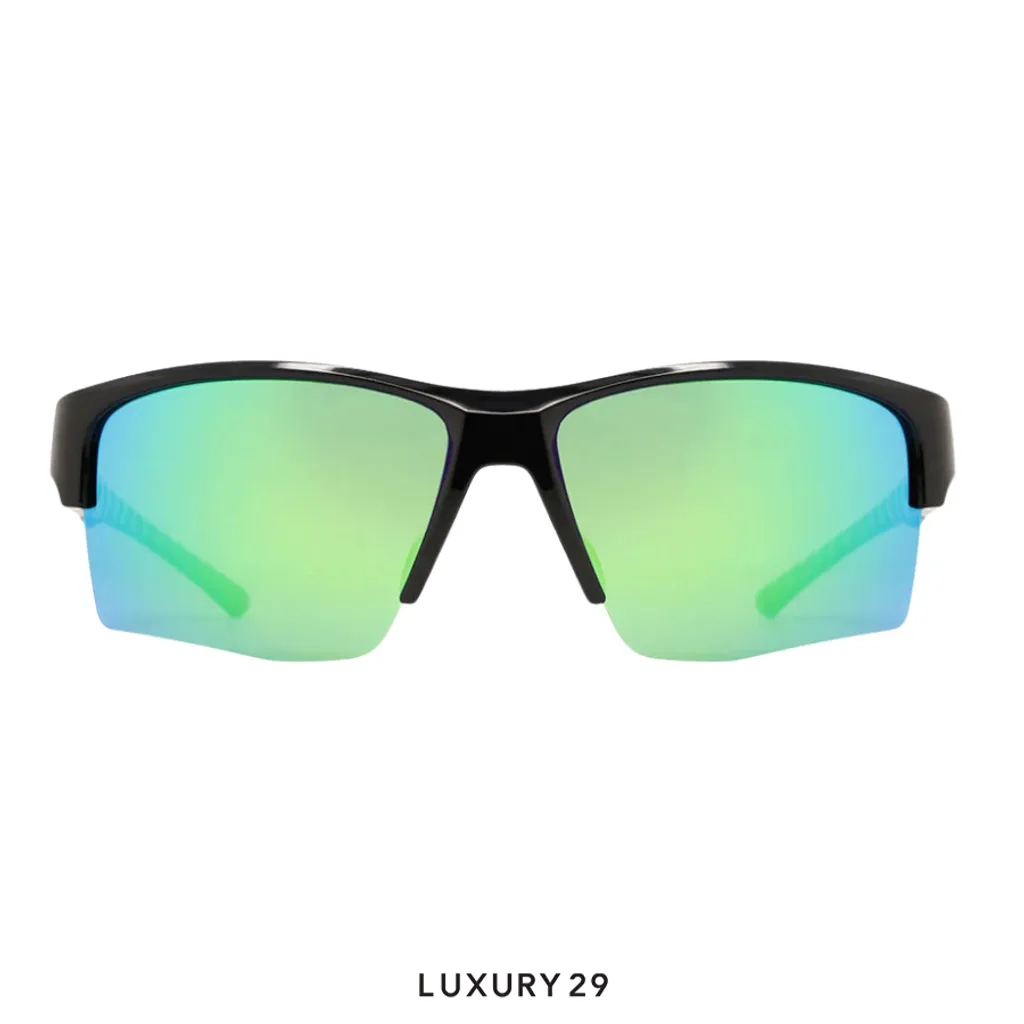 Red Bull Spect Sunglasses Chain-03P smoke with purple-green mirror(Free Size, Green)