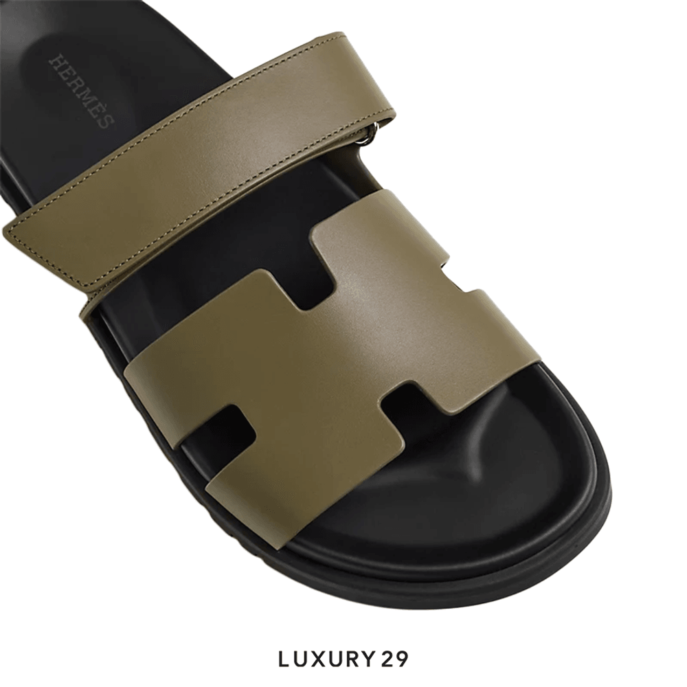 Hermes Chypre sandal Vert Toundra(43, Green)