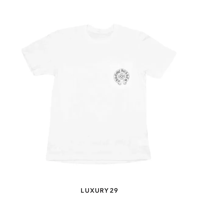 Chrome Hearts Horse Shoe Logo Pocket T-Shirt White