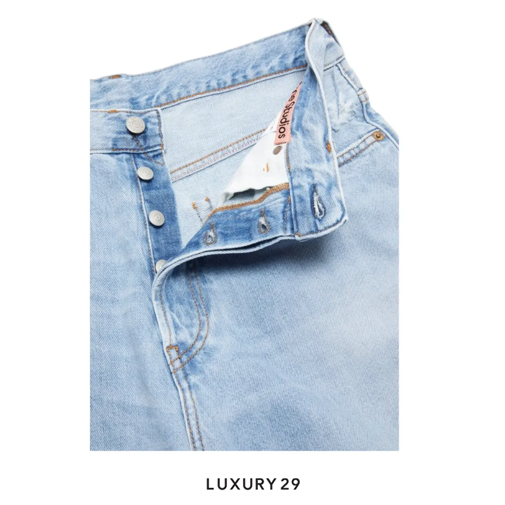 Acne Studios Denim shorts - Loose fit Mid Blue(52, Blue)