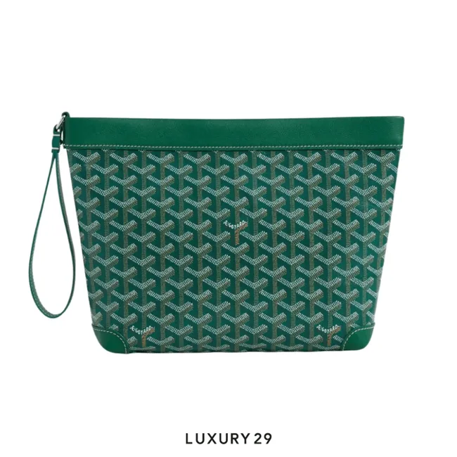 Goyard Conti Pouch Green