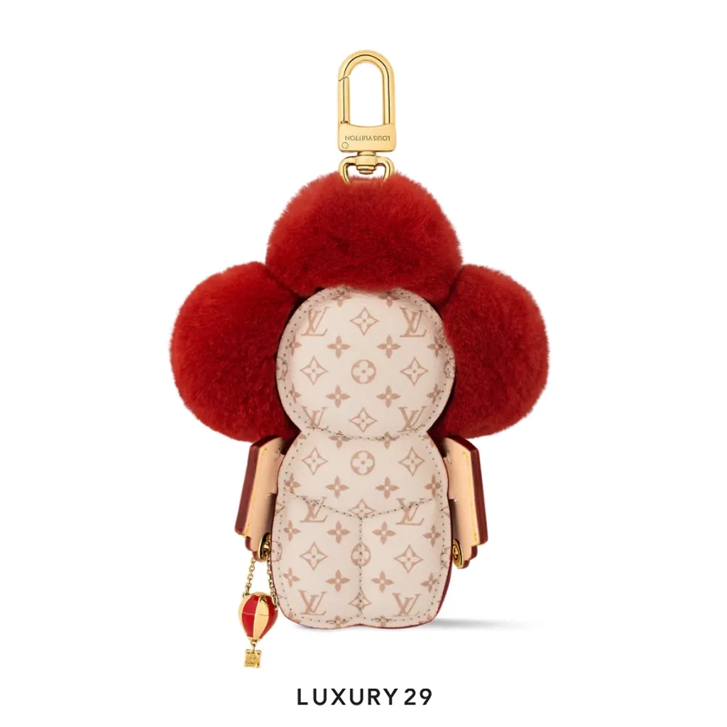 Louis Vuitton LV Vivienne Fashionista Bag Charm Red(Small, Red)