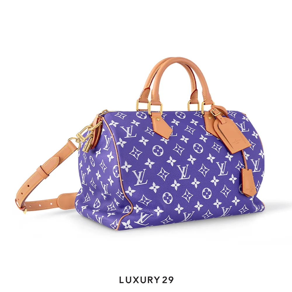 Louis Vuitton LV Speedy P9 Bandouliere 40 Amethyst Purple(Maxi, Purple)
