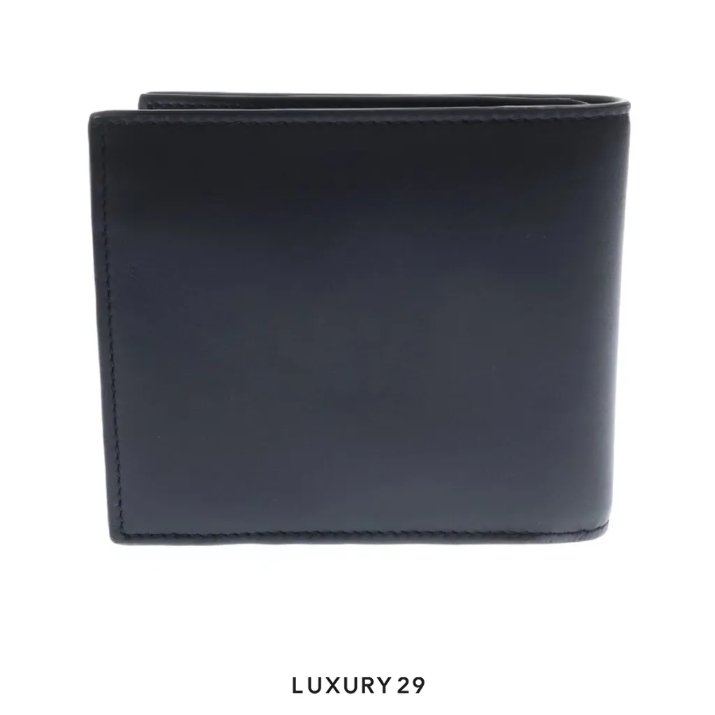LOEWE Signature bi-fold coin wallet Black Gray(Free Size, Grey)