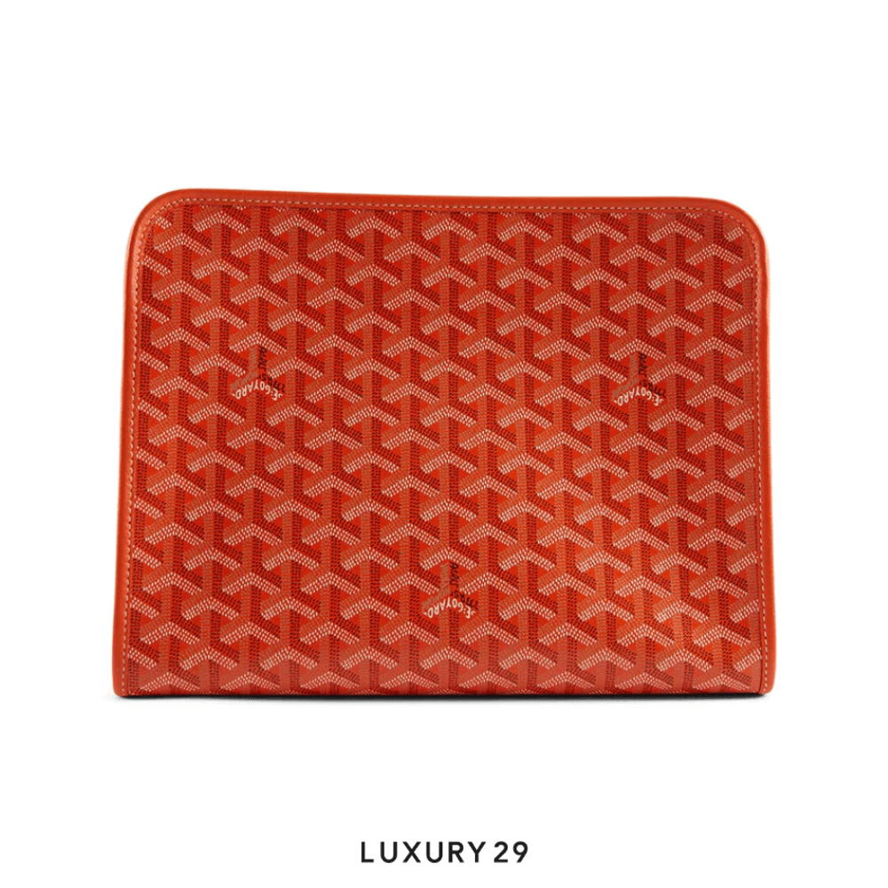 Goyard Jouvence MM Toiletry Bag Orange(Medium, Orange)