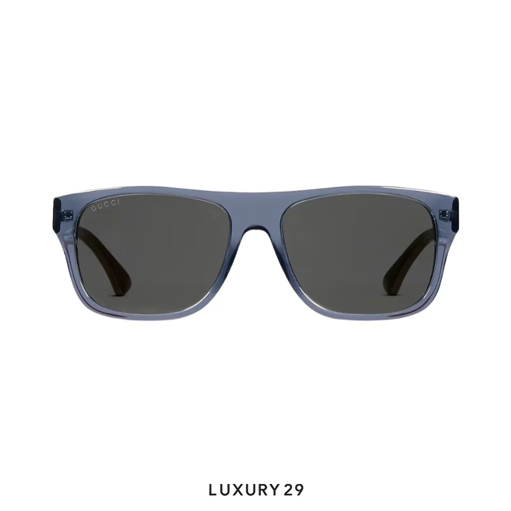 Gucci Square frame sunglasses Variation transparent blue(Free Size, Blue)