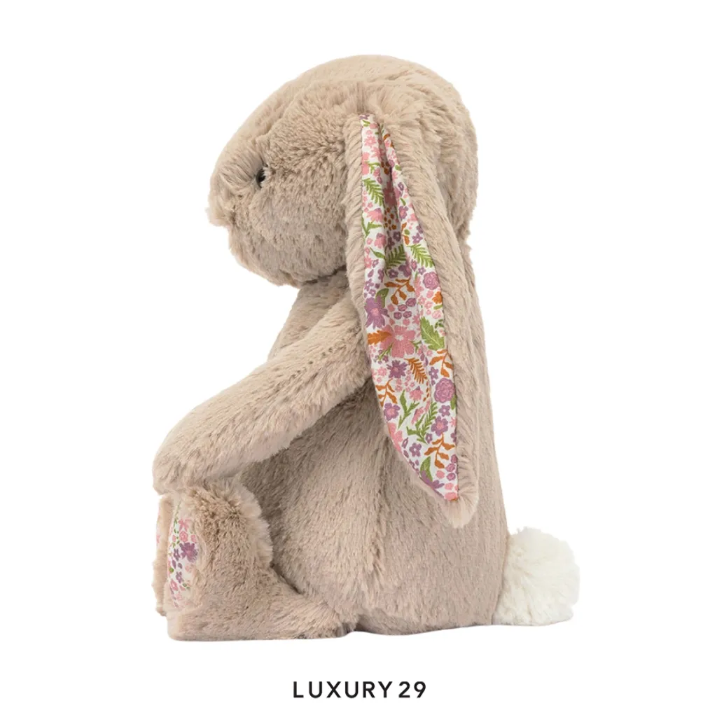 JellyCat Blossom Beige Bunny Petal Medium Brown(Medium, Brown)