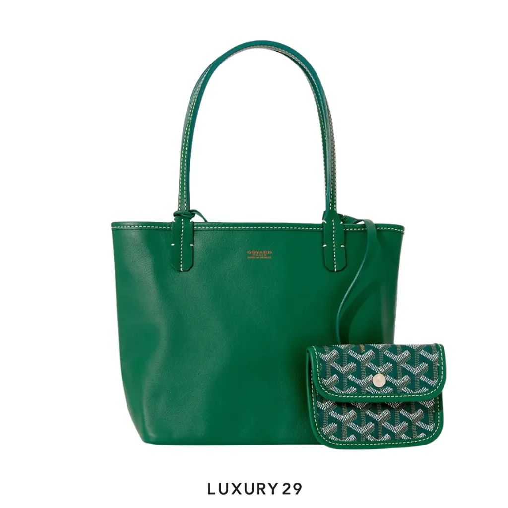 Goyard Anjou Mini Bag with Croc Universal Green(Mini, Green)