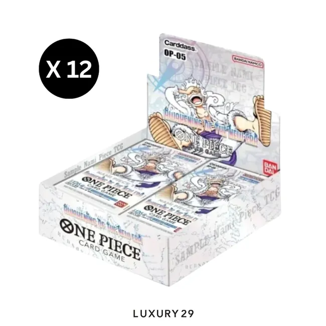 One Piece Awakening of the New Era Booster Box Case contains 12 Booster Boxes  (OP05)