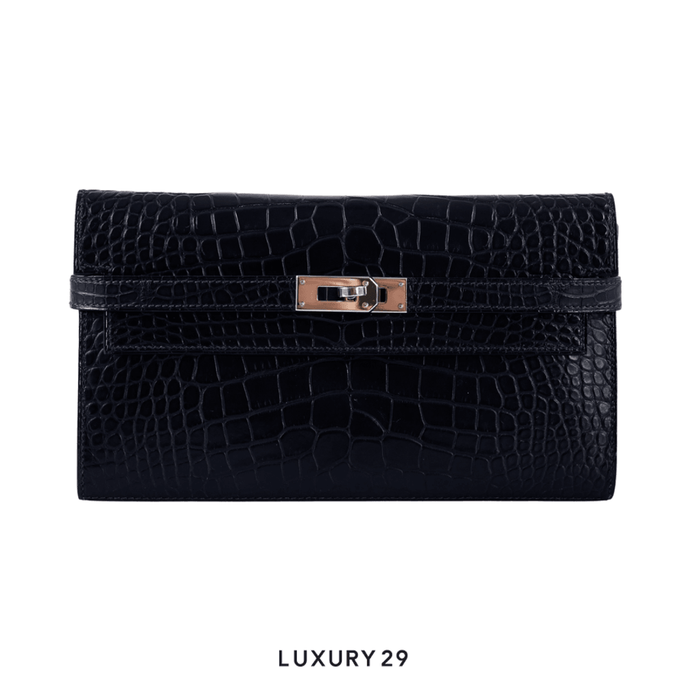Hermes Portefeuille-Sac Kelly To Go / B Stamp (2023)(Medium, Blue)
