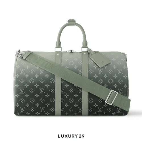 Louis Vuitton LV Keepall Bandouliere 45 Khaki Green