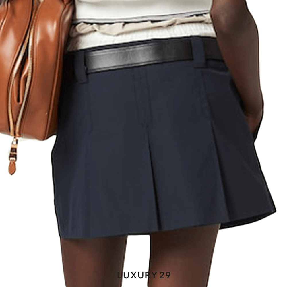 スカート MIUMIU PANAMA SKIRT Miu Miu Panama Mini Pleated Skirt - Bergdorf Goodman