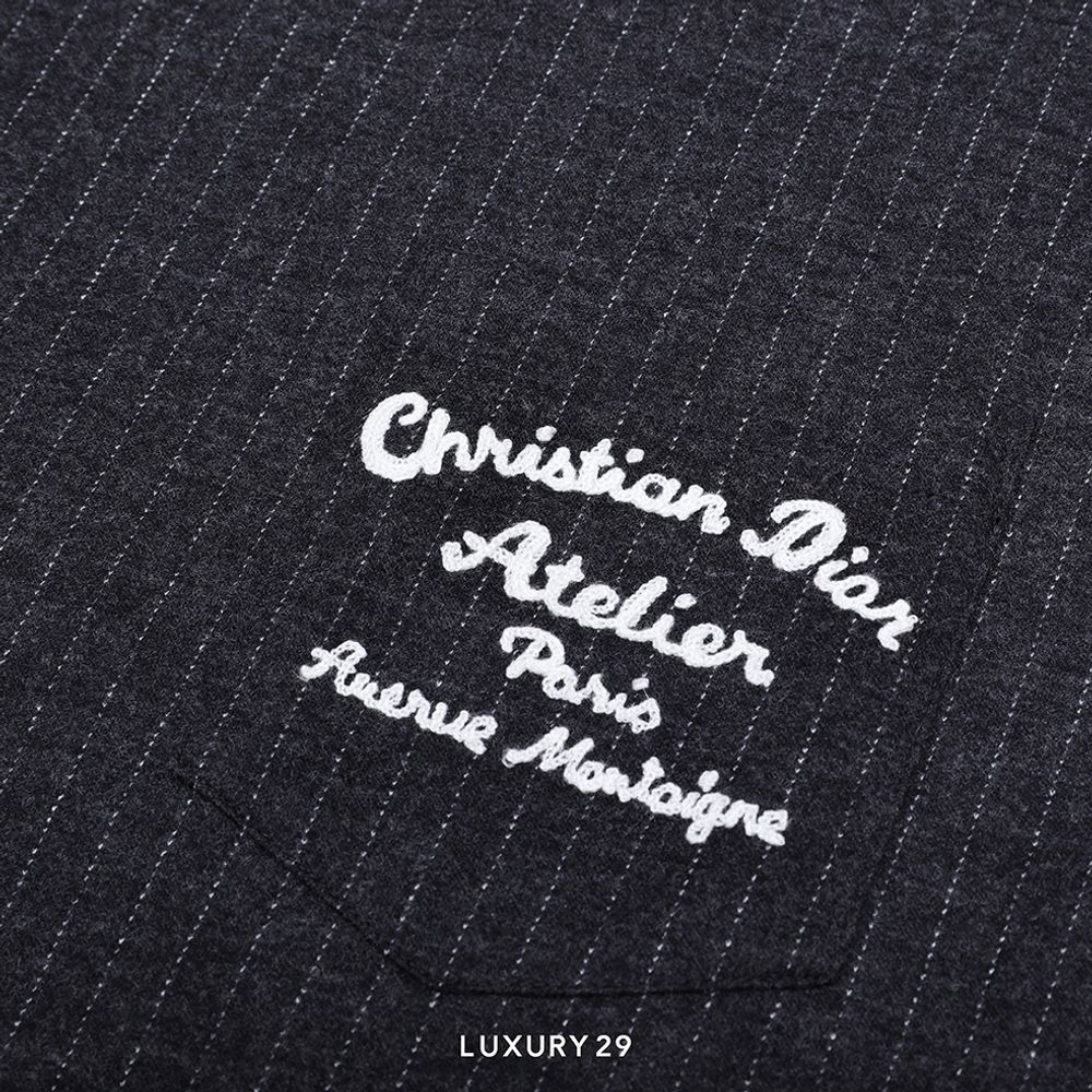 Dior Oversized Atelier T-Shirt Dark Grey(L, Grey)