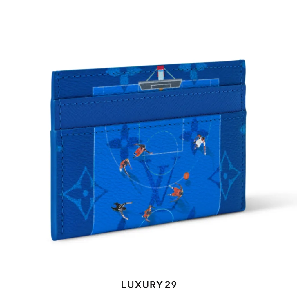 Louis Vuitton LV Double Card Holder Exclusive Online Pre-launch Blue(Small, Blue)
