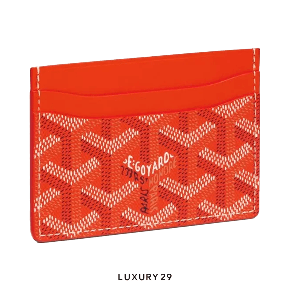Goyard Saint-Sulpice Card Wallet Orange(Small, Orange)