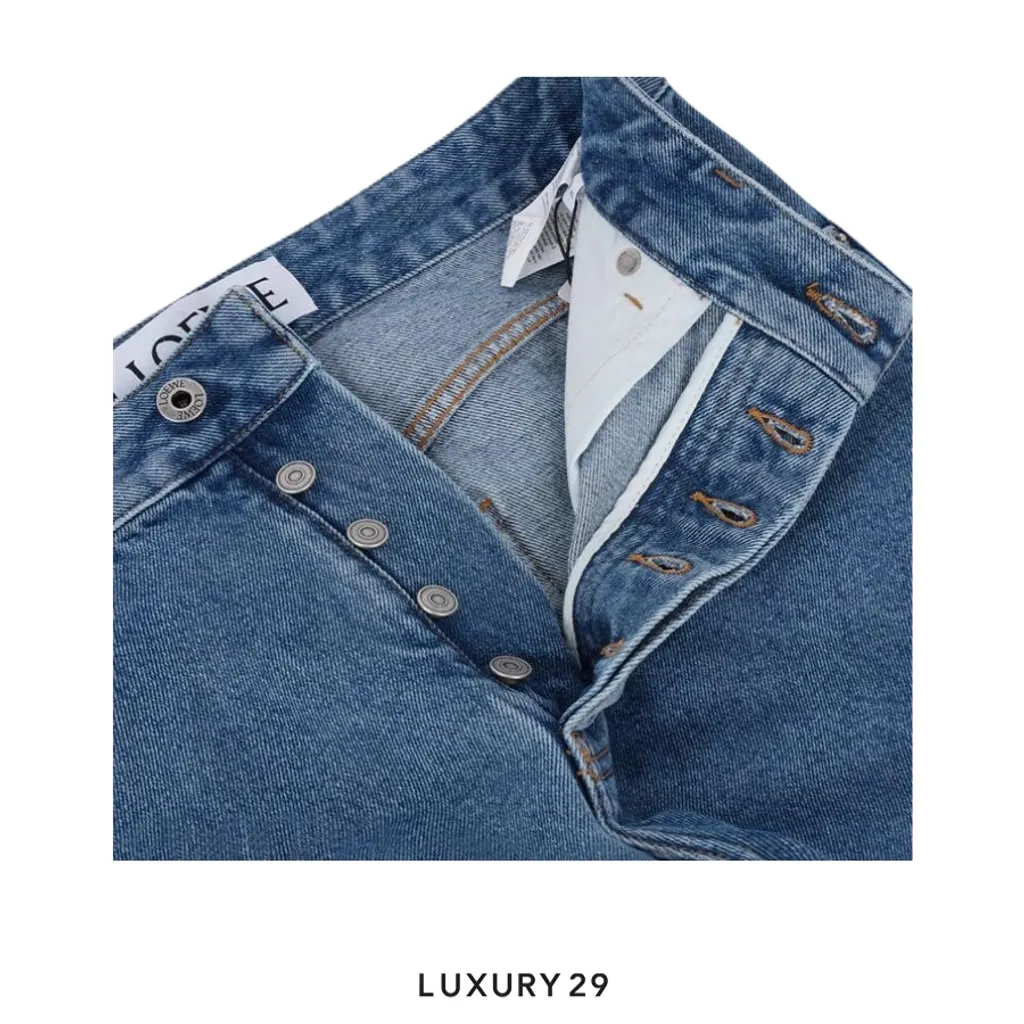 Loewe Anagram baggy jeans in denim Blue(50, Blue)
