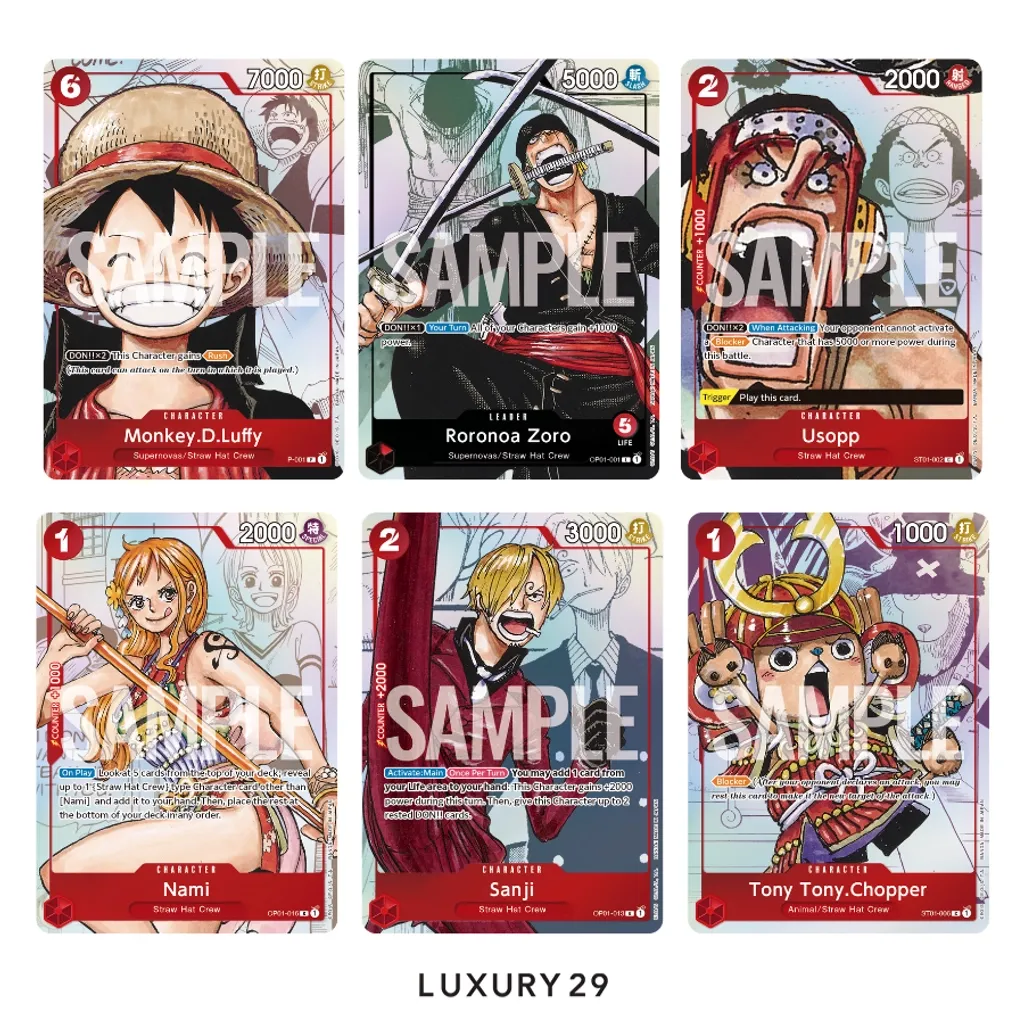 One Piece 25th ANNIVERSARY SET Collection Japanese 10 Card PSA10 (JP)(Small, Multicolour)