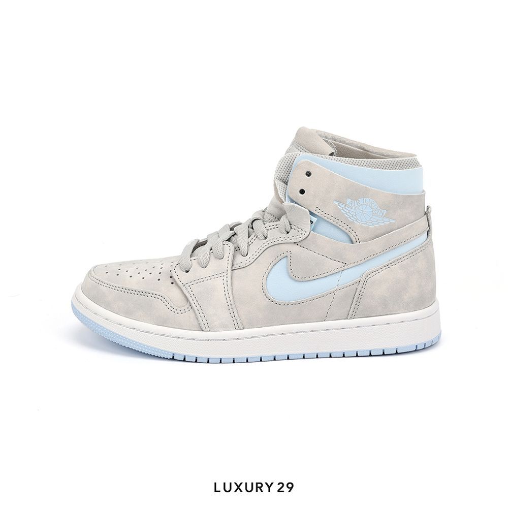 Nike Jordan 1 High Zoom Air CMFT Grey Fog (Women's)(W)(37.5, Grey)