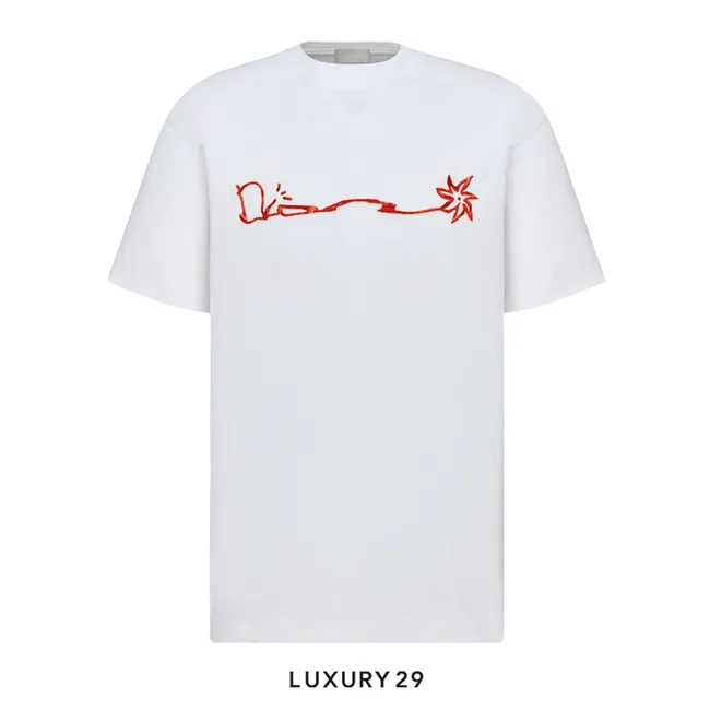 Dior X CACTUS JACK Oversized T-Shirt White/Red