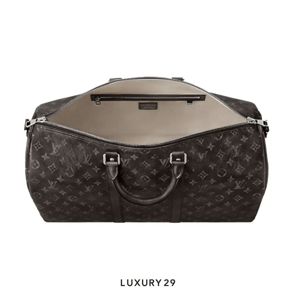 Louis Vuitton LV Keepall Bandouliere 50 Black(Medium, Black)