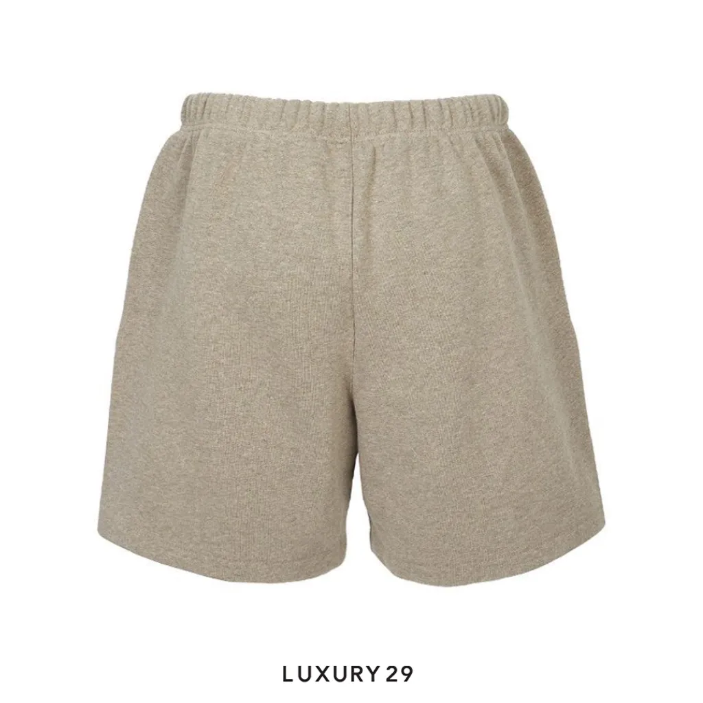 Fear of God Essentials Soccer Fleece Shorts Homestead Heather(XS, Grey)