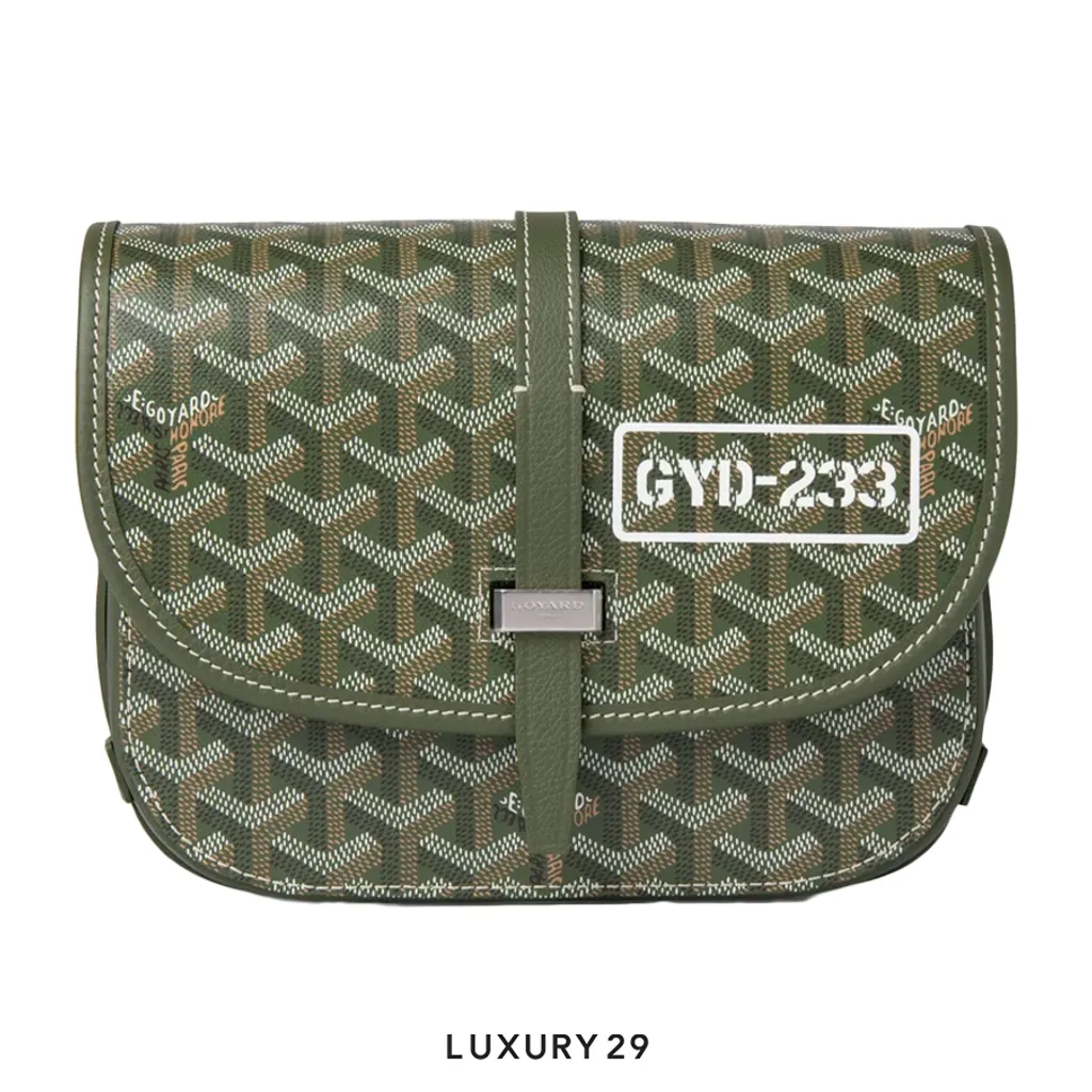 Goyard Belvedere PM Bag  Khaki - GYD-233(Small, Green)