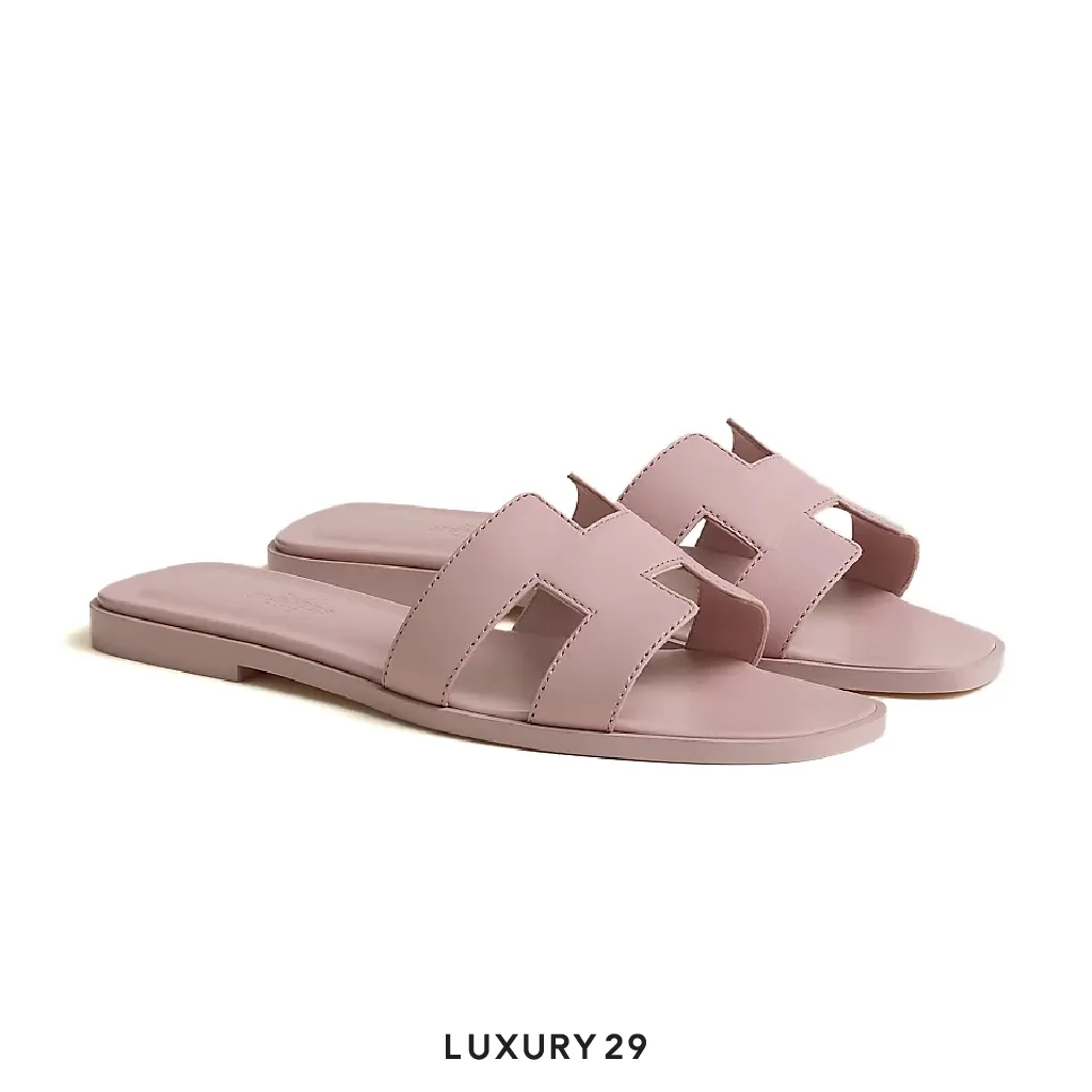 Hermes Oran Sandal Rose cancan(38, Pink)