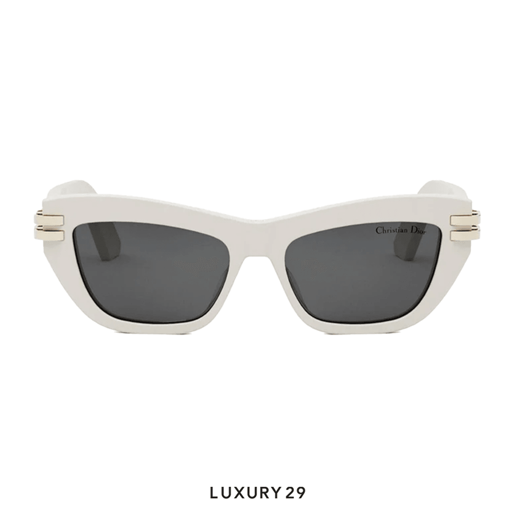 Dior CDior B2U White Butterfly Sunglasses(Free Size, White)