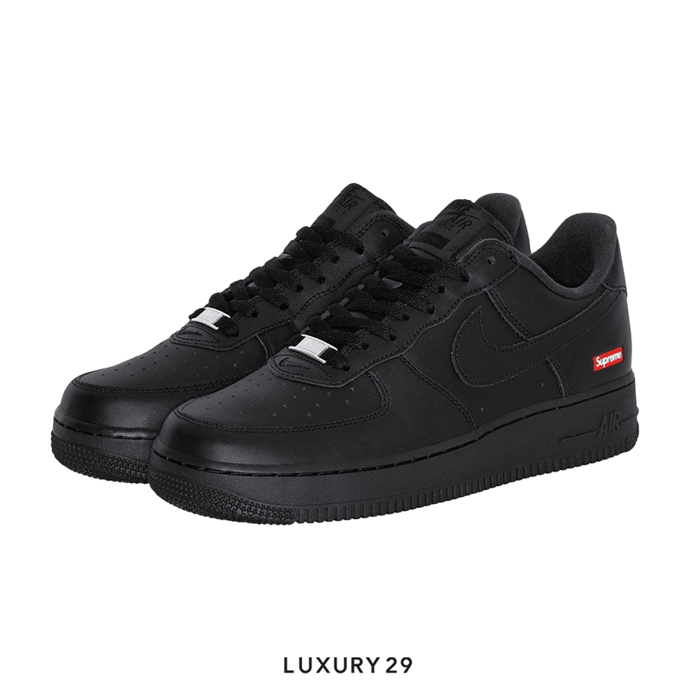 Nike Air Force 1 Low Supreme Black(M)(40, Black)