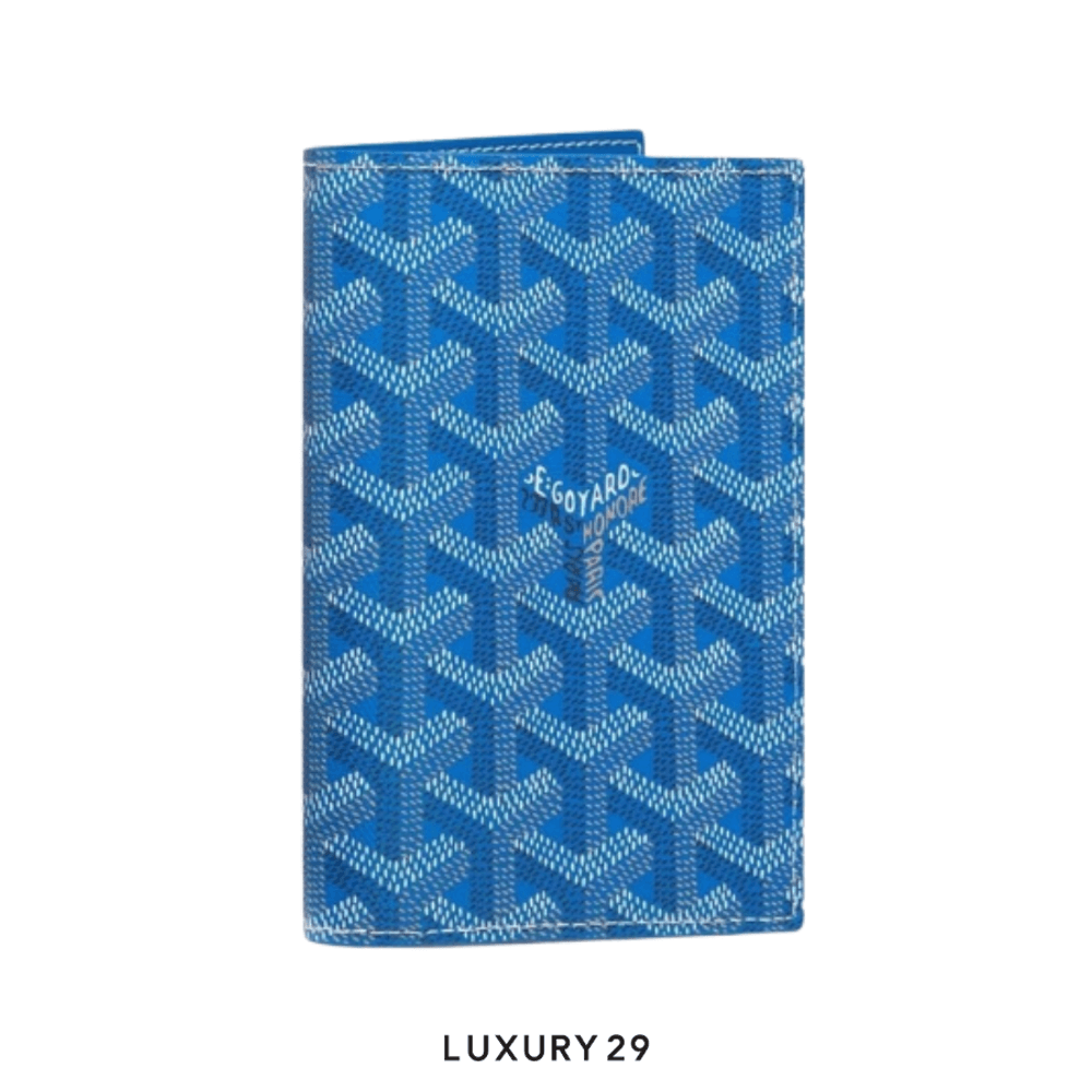 Goyard Grenelle Passport Cover Sky Blue(Small, Blue)