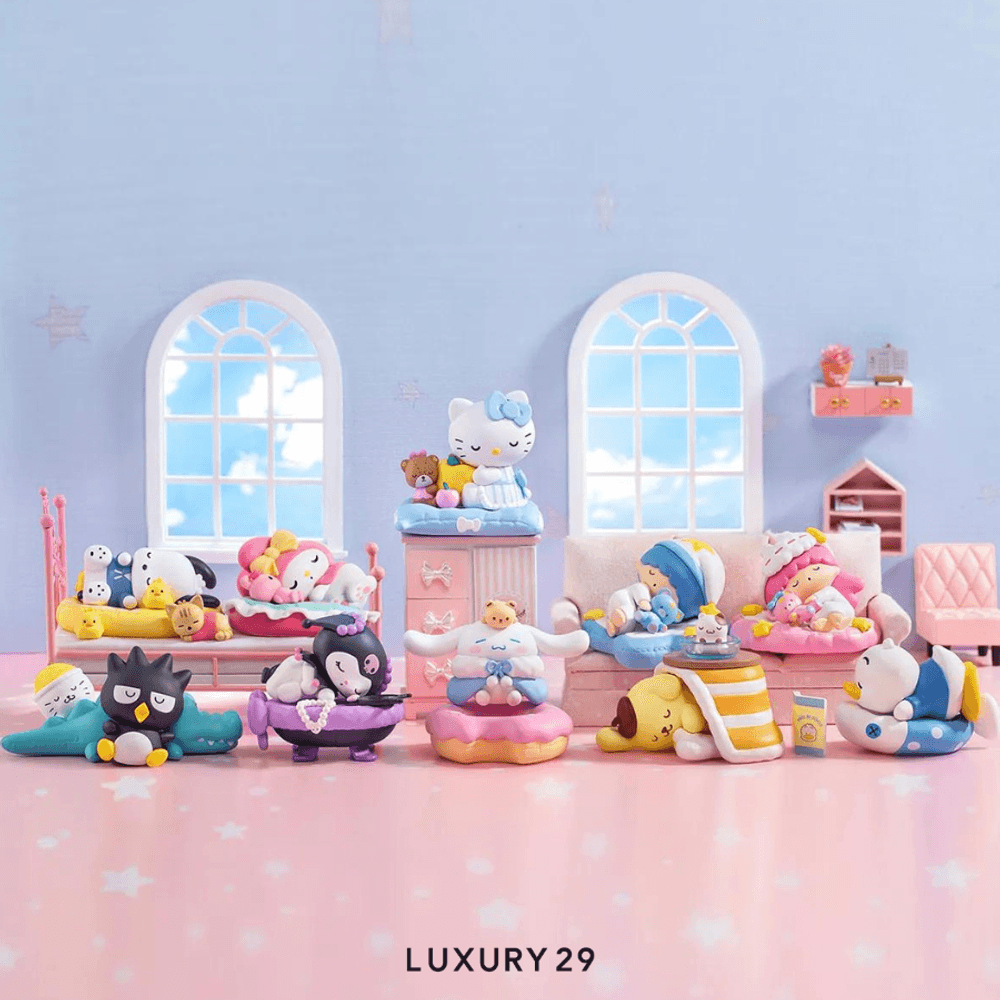 POP MART Sanrio Characters Fall Asleep series(Small, Multicolour)