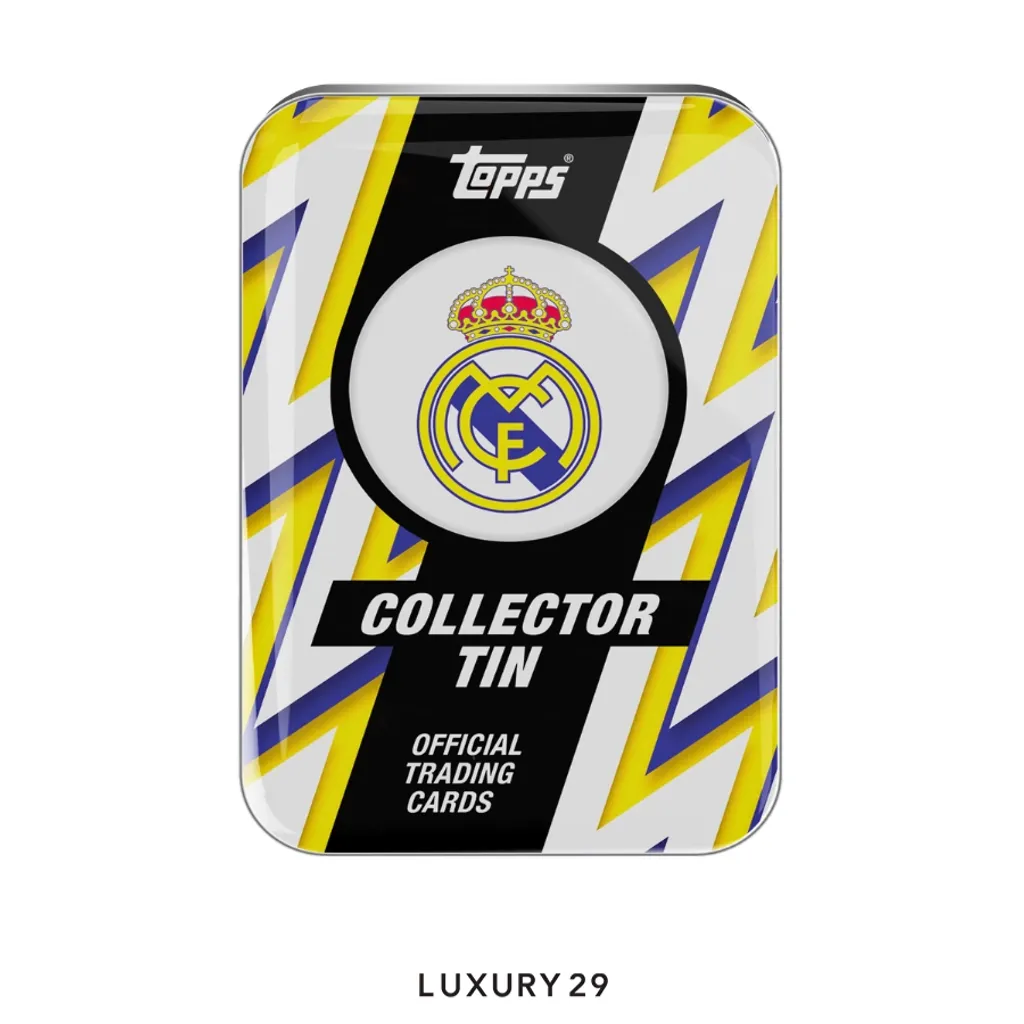 topps Real madrid team set 2025-26 Collector tin(Small, Multicolour)
