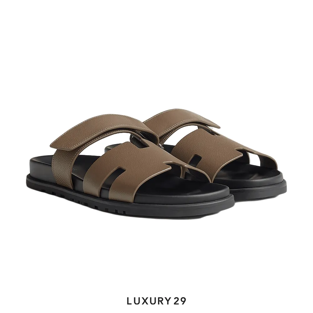 Hermes Chypre sandal Etoupe(40, Brown)