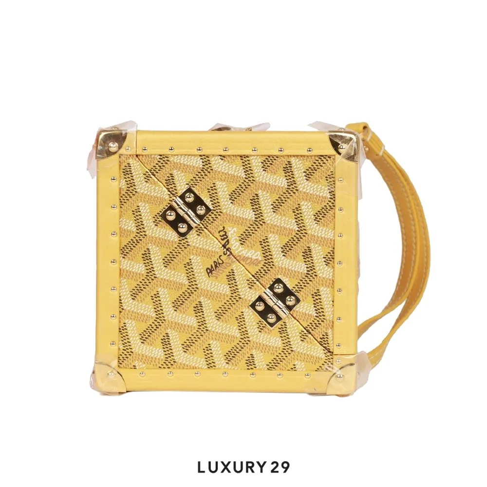 Goyard De Trunk Bag Gold(Small, Gold)