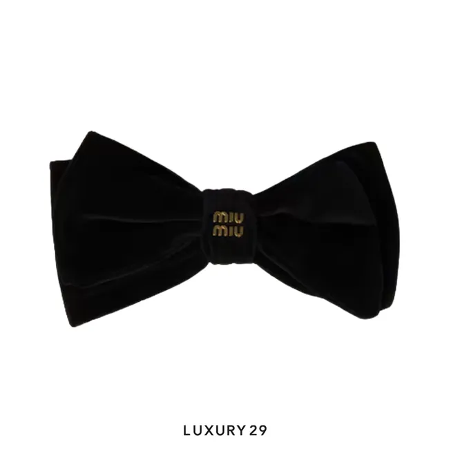 Miu Miu Velvet hair clip Nero