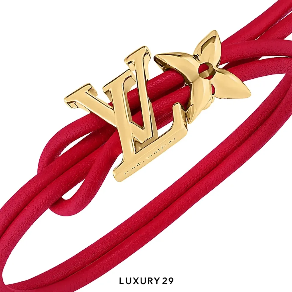 Louis Vuitton LV Bloom Bracelet Red(Free Size, Red)