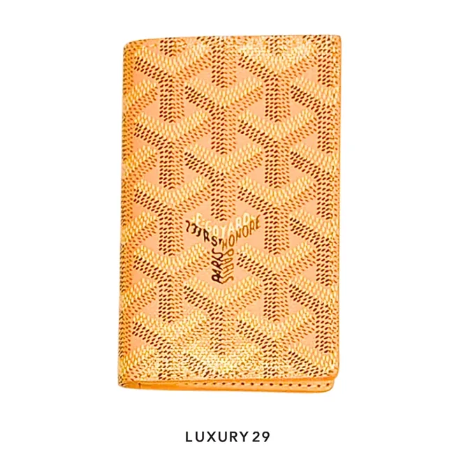 Goyard Saint-Pierre Card Wallet Yellow