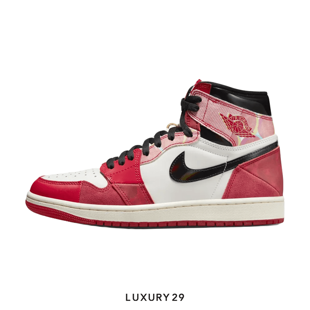 Nike Jordan 1 Retro High OG Spider-Man Across The Spider-Verse (GS)(36.5, Red)