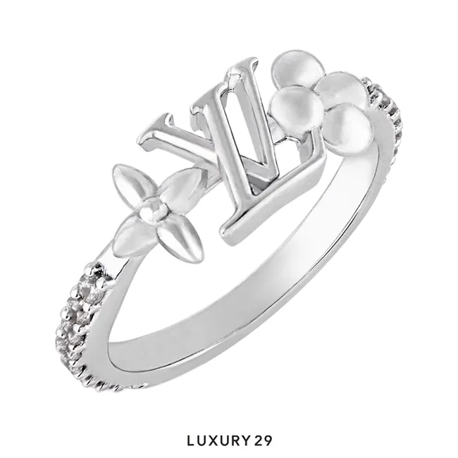 Louis Vuitton LV Iconic Ring Palladium Size S