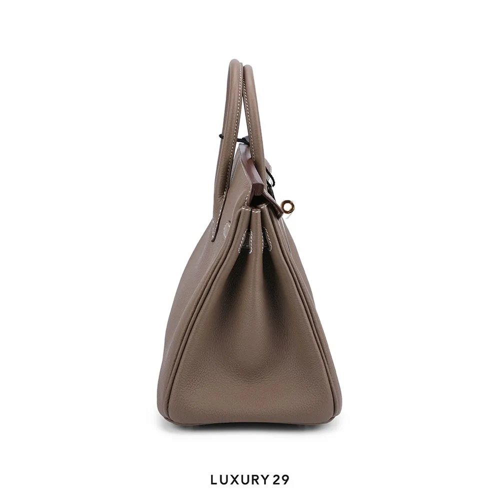 Hermes Kelly depeches 25 Pouch Etoupe(Small, Brown)
