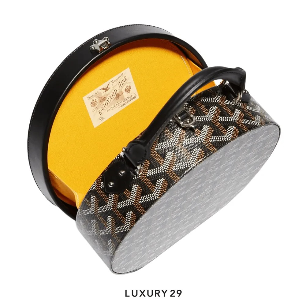 Goyard The Alto Hatbox Trunk Bag Black(Small, Black)
